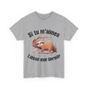Tee shirt Unisex Si tu m'aimes laisse moi dormir idée cadeau humour paresseux homme femme rigolo