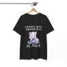 Tee shirt Unisex Laissez-moi tranquille je joue idée cadeau humour gaming animaux homme femme
