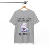 Tee shirt Unisex Laissez-moi tranquille je joue idée cadeau humour gaming animaux homme femme