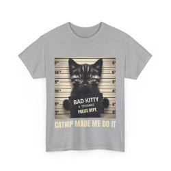 Tee shirt Unisex Bad kitty Chat animaux idée cadeau humour drôle amusant homme/femme