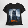 Tee shirt Unisex Chat Catzilla Idée cadeau humour drôle amusant Homme/Femme