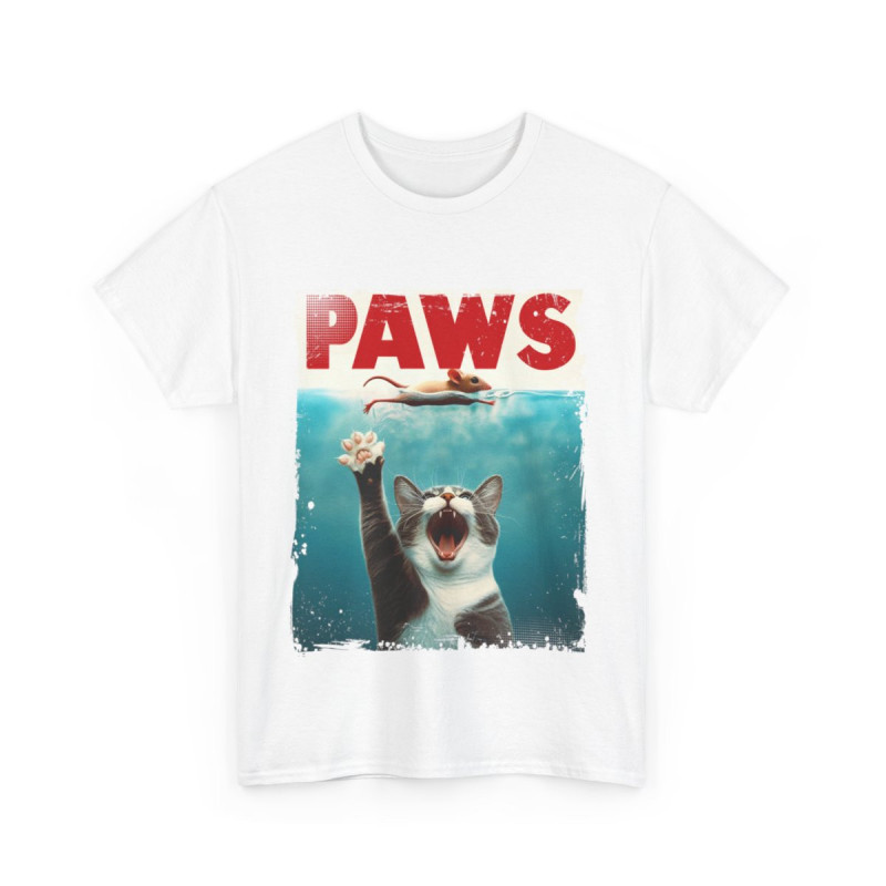 Tee shirt Unisex Chat Paws animal idée cadeau humour drôle amusant