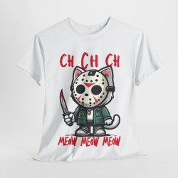 Tee shirt Unisex chat meow Idée cadeau humour drôle amusant Homme/Femme