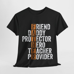 Tee shirt Homme Father  daddy protector hero teacher idée cadeau papa