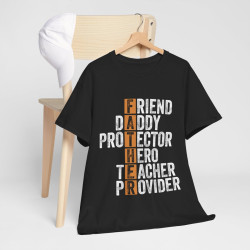 Tee shirt Homme Father  daddy protector hero teacher idée cadeau papa