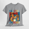 Tee shirt homme Papa dad level unlocked idée cadeau pour nouveau papa