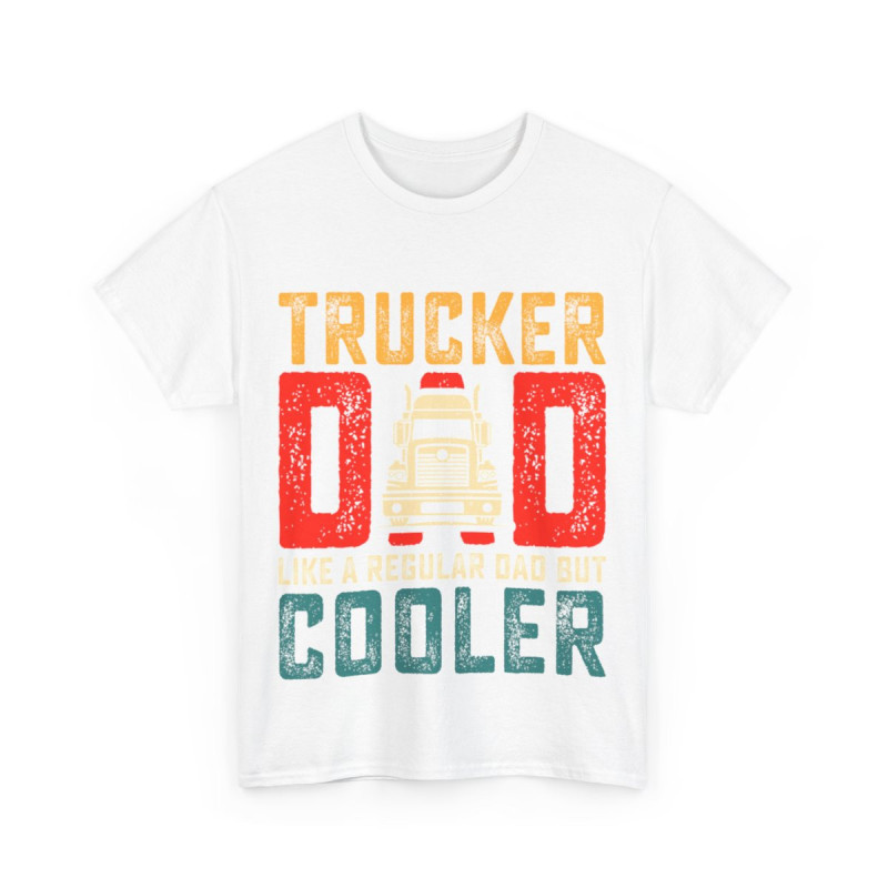 Tee shirt Unisex Trucker Dad papa camion idée cadeau Homme/Femme