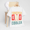 Tee shirt Unisex Trucker Dad papa camion idée cadeau Homme/Femme