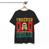 Tee shirt Unisex Trucker Dad papa camion idée cadeau Homme/Femme