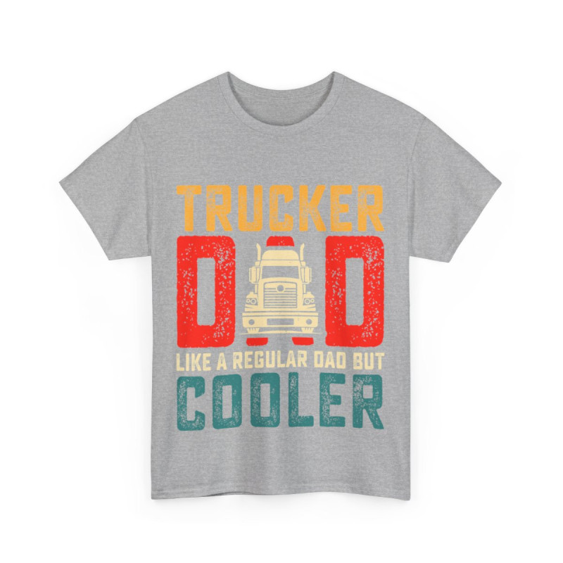 Tee shirt Unisex Trucker Dad papa camion idée cadeau Homme/Femme