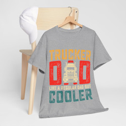 Tee shirt Unisex Trucker Dad papa camion idée cadeau Homme/Femme