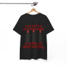 Tee shirt Unisex Je ne suis pas alcoolique je subis les invitations vin rouge idée cadeau humour drôle amusant Homme/Femme