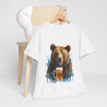 Tee shirt unisex Ours animaux animal bière Homme/Femme Idée cadeau