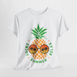 Tee shirt Unisex Ananas été Summer enjoy Relax Homme/femme idée cadeau