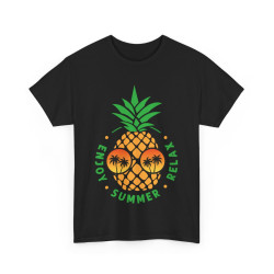 Tee shirt Unisex Ananas été Summer enjoy Relax Homme/femme idée cadeau