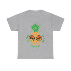 Tee shirt Unisex Ananas été Summer enjoy Relax Homme/femme idée cadeau
