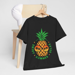 Tee shirt Unisex Ananas été Summer enjoy Relax Homme/femme idée cadeau