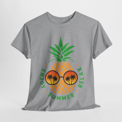 Tee shirt Unisex Ananas été Summer enjoy Relax Homme/femme idée cadeau