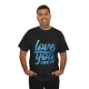 Tee shirt Unisex Love you forever Amour idée cadeau amoureux Homme/Femme