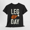 Tee shirt Unisex Leg Day idée cadeau humour drôle amusant musculation homme femme