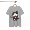Tee shirt Unisex Chat cat idée cadeau humour drôle amusant Homme/Femme