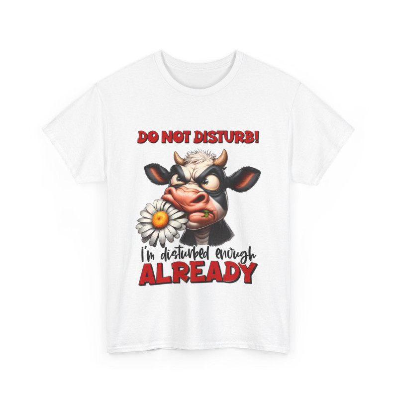 Tee shirt Unisex Vache idée cadeau humour amusant drôle rigolo Homme/Femme