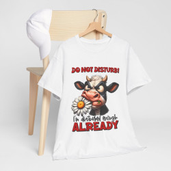 Tee shirt Unisex Vache idée cadeau humour amusant drôle rigolo Homme/Femme