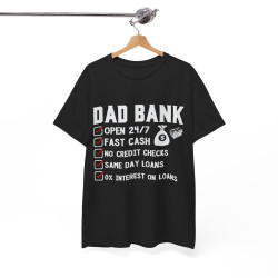Tee shirt Homme Dad Bank, Papa idée cadeau humour drôle amusant