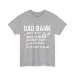 Tee shirt Homme Dad Bank, Papa idée cadeau humour drôle amusant