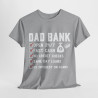 Tee shirt Homme Dad Bank, Papa idée cadeau humour drôle amusant