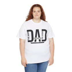 Tee shirt Homme Dad Papa The man the myth the legend idée cadeau fête des pères