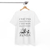 Tee shirt Unisex Panda idée cadeau humour drôle amusant Homme/Femme