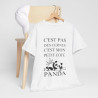 Tee shirt Unisex Panda idée cadeau humour drôle amusant Homme/Femme