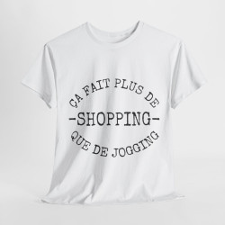 Tee shirt Unisex Shopping idée cadeau humour drôle amusant Homme/Femme