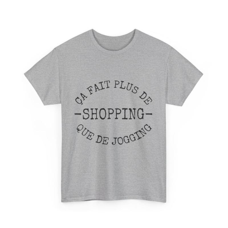 Tee shirt Unisex Shopping idée cadeau humour drôle amusant Homme/Femme