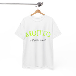 Tee shirt Unisex Mojito s'il vous plait idée cadeau humour drôle amusant Homme/Femme