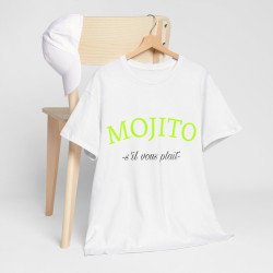 Tee shirt Unisex Mojito s'il vous plait idée cadeau humour drôle amusant Homme/Femme