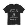 Tee shirt Noir Unisex Mon chat a dit non idée cadeau humour drôle amusant Homme/Femme