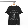 Tee shirt Noir Unisex Mon chat a dit non idée cadeau humour drôle amusant Homme/Femme