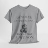 Tee shirt Unisex Mon chat a dit non idée cadeau humour drôle amusant Homme/Femme