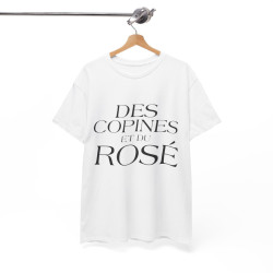 Tee shirt Femme Des copines et du rosé idée cadeau humour drôle amusant