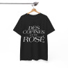 Tee shirt Noir Femme Des copines et du rosé idée cadeau humour drôle amusant