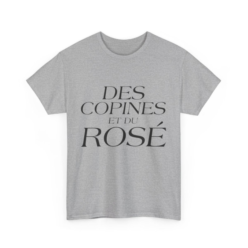 Tee shirt Femme Des copines et du rosé idée cadeau humour drôle amusant