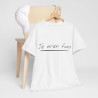 Tee shirt Unisex Je m'en fous idée cadeau humour drôle amusant Homme/Femme