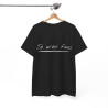 Tee shirt Noir Unisex Je m'en fous idée cadeau humour drôle amusant Homme/Femme