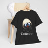 Tee shirt Noir Unisex Caliméro Coucou Homme/Femme