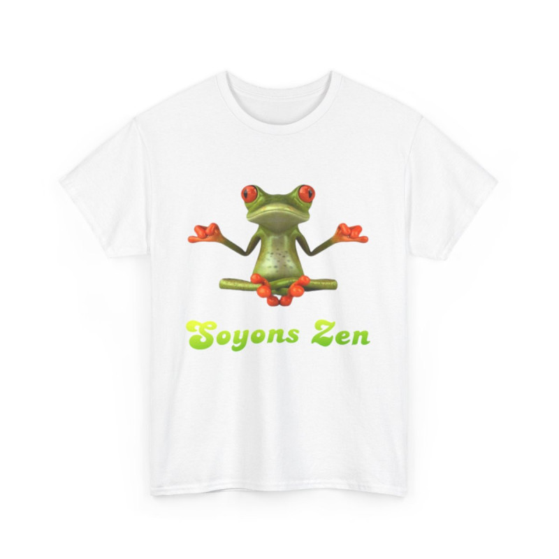 Tee shirt Unisex Grenouille Yoga Zen Homme/Femme