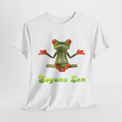 Tee shirt Unisex Grenouille Yoga Zen Homme/Femme