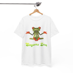 Tee shirt Unisex Grenouille Yoga Zen Homme/Femme