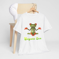 Tee shirt Unisex Grenouille Yoga Zen Homme/Femme